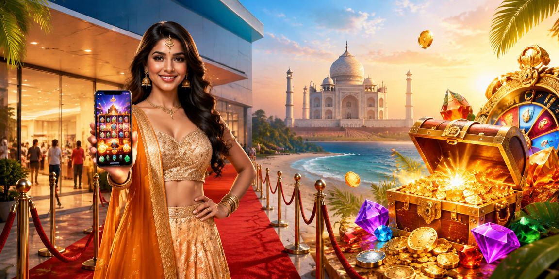 Agra Taj Mahal slot game interface with Bollywood theme