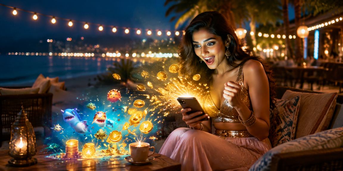 Playing Andar Bahar card game with Bollywood style entertainment