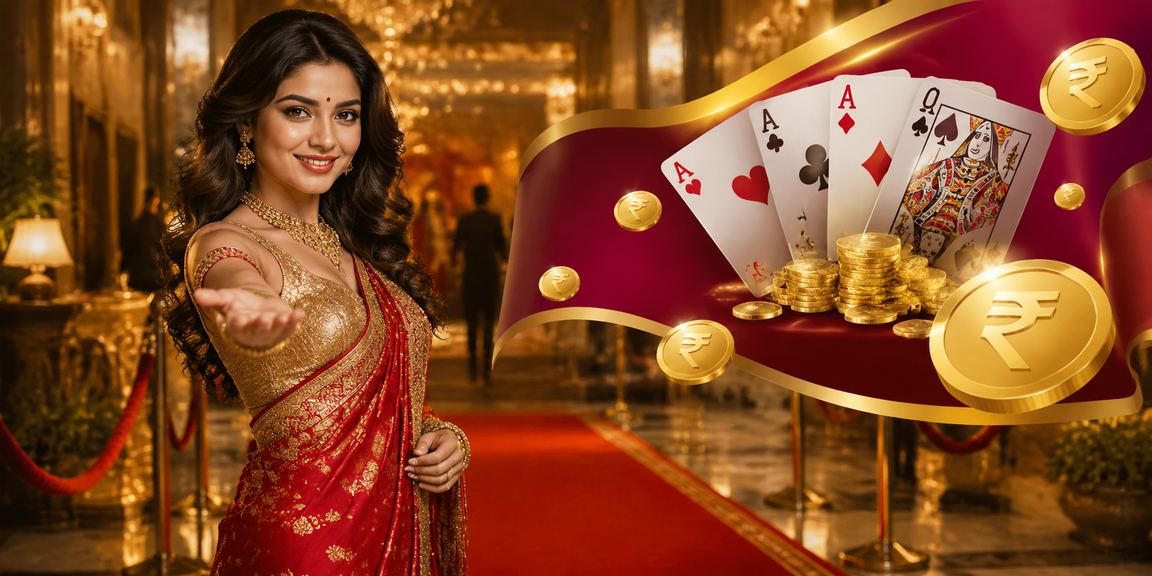 Indian players enjoying Teen Patti with rupee currency icon